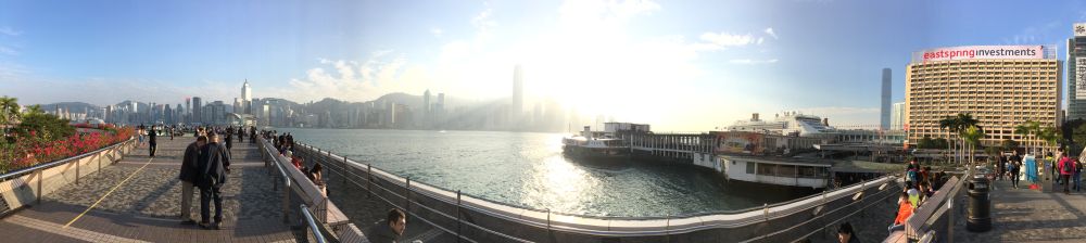Victoria Harbor, view to Hong Kong Island