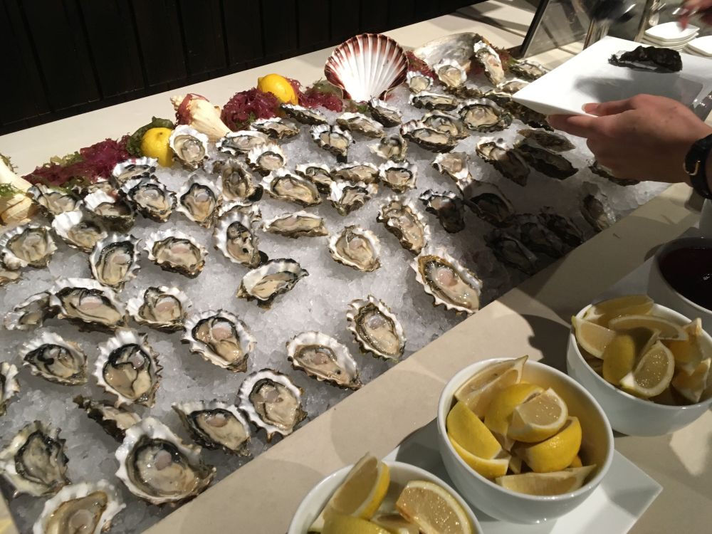 Oysters in Ritz Carlton Hong Kong